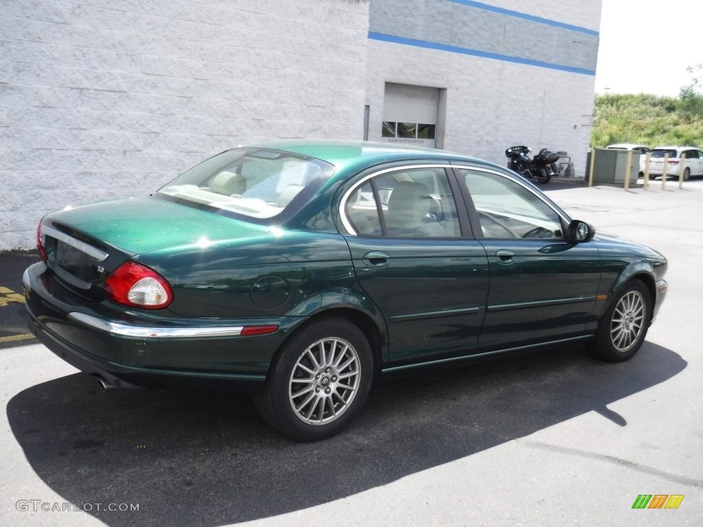 2006 X-Type 3.0 - Jaguar Racing Green Metallic / Champagne photo #9