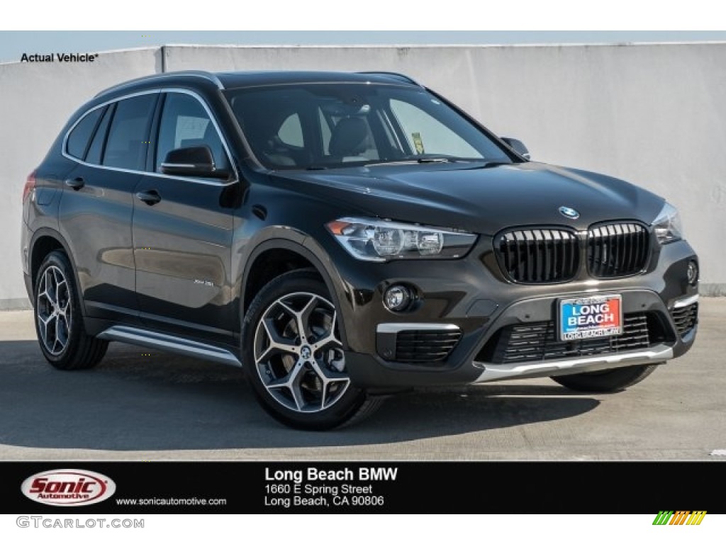 2018 X1 xDrive28i - Dark Olive Metallic / Black photo #1