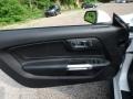 Ebony 2018 Ford Mustang EcoBoost Convertible Door Panel