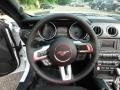 Ebony 2018 Ford Mustang EcoBoost Convertible Steering Wheel