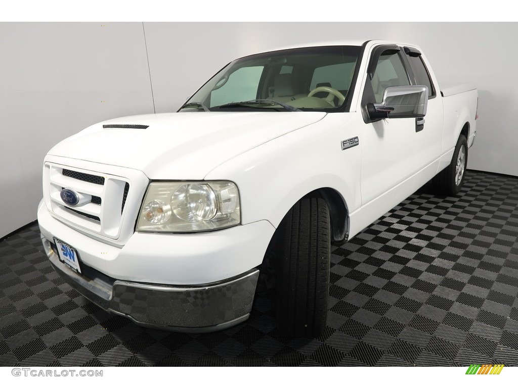 2004 F150 XLT SuperCab - Oxford White / Medium/Dark Flint photo #6