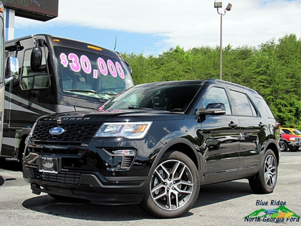 2018 Explorer Sport 4WD - Shadow Black / Ebony Black photo #1