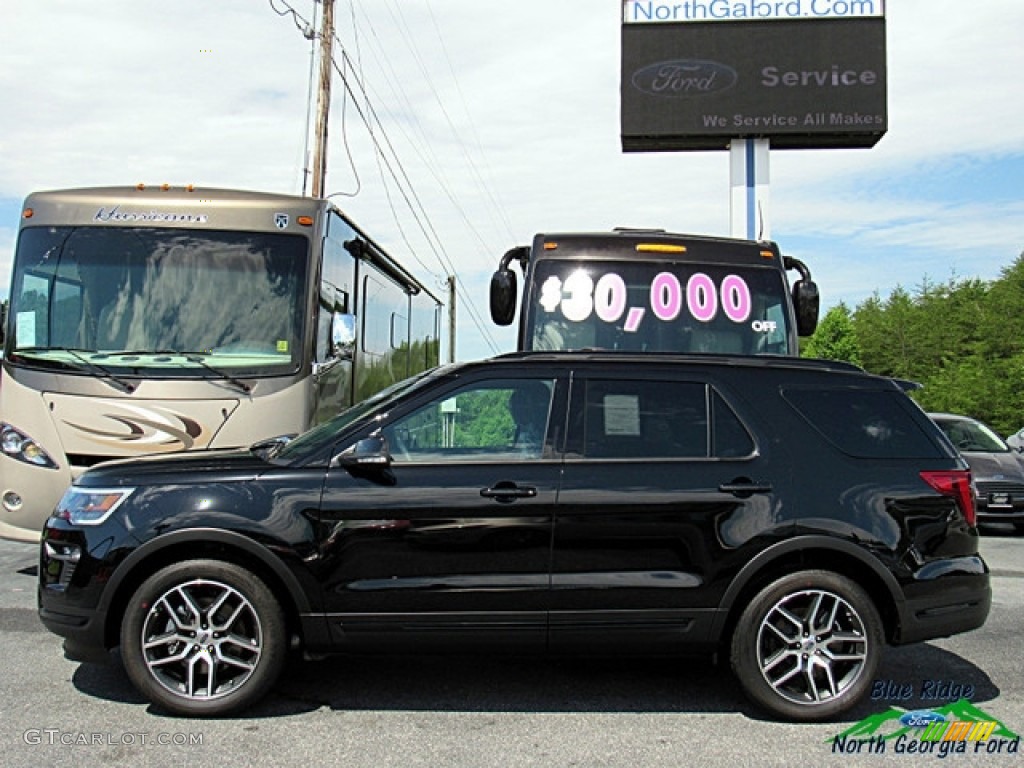 2018 Explorer Sport 4WD - Shadow Black / Ebony Black photo #2