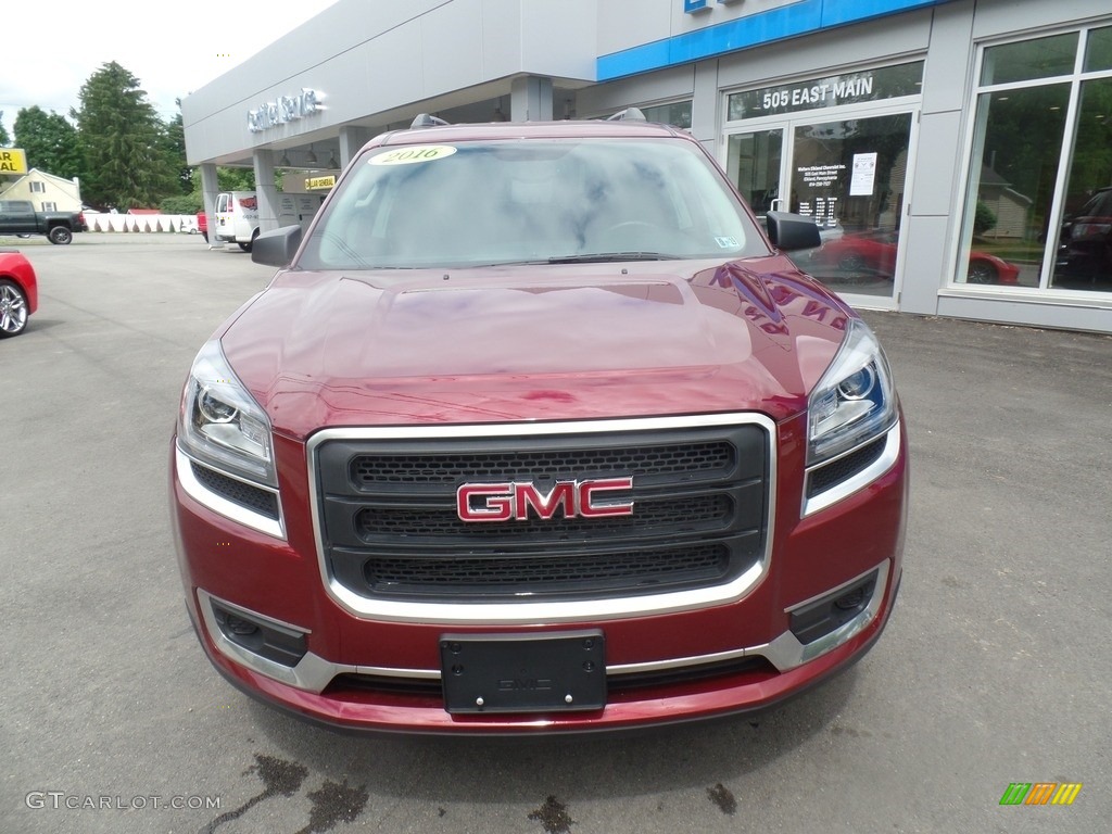 2016 Acadia SLE AWD - Crimson Red Tintcoat / Ebony photo #2