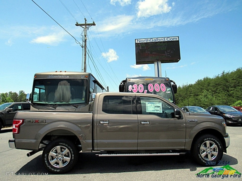 2018 F150 XLT SuperCrew 4x4 - Stone Gray / Earth Gray photo #6