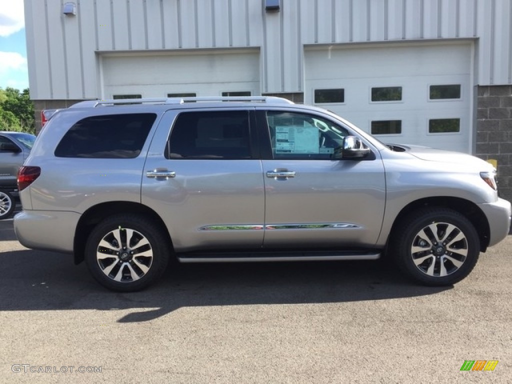 Silver Sky Metallic 2018 Toyota Sequoia Limited 4x4 Exterior Photo #127539582
