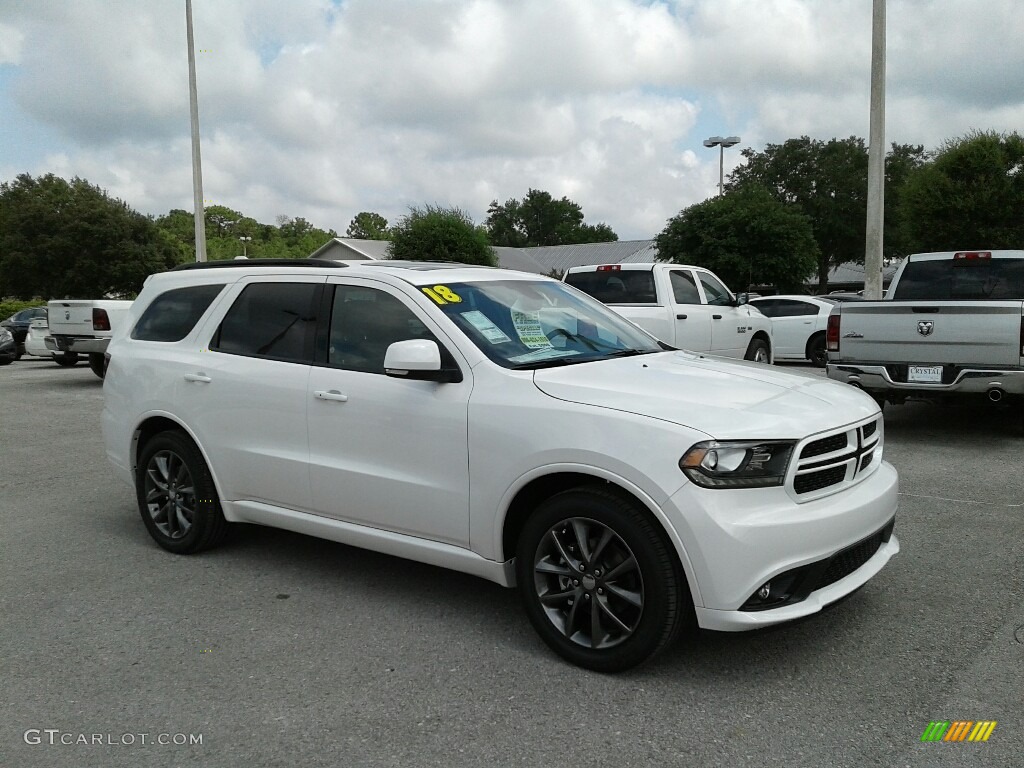 2018 Durango GT - Vice White Tri-Coat Pearl / Black photo #7
