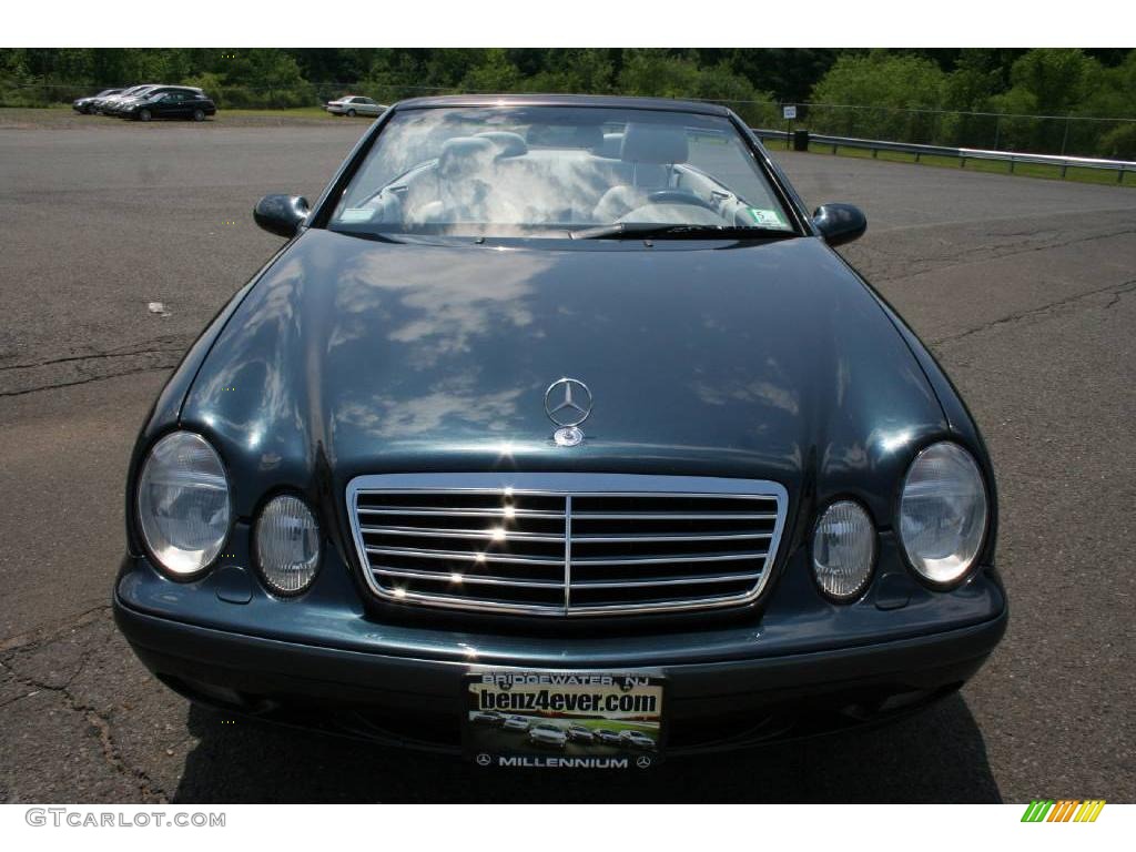 1999 CLK 320 Convertible - Black Opal Metallic / Oyster photo #2