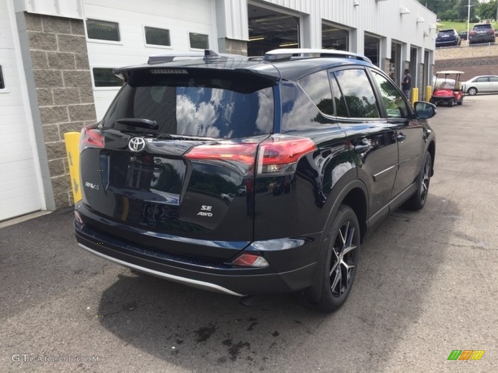 2018 RAV4 SE AWD - Galactic Aqua Mica / Black photo #3