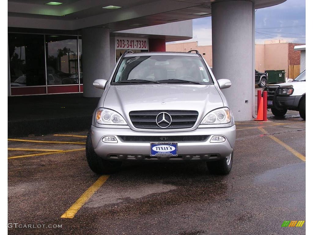 2002 ML 320 4Matic - Brilliant Silver Metallic / Charcoal photo #2