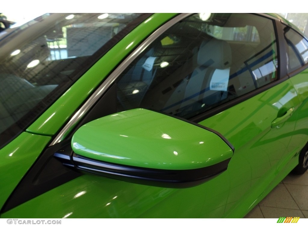 2018 Civic EX-T Coupe - Energy Green Pearl / Black/Gray photo #7