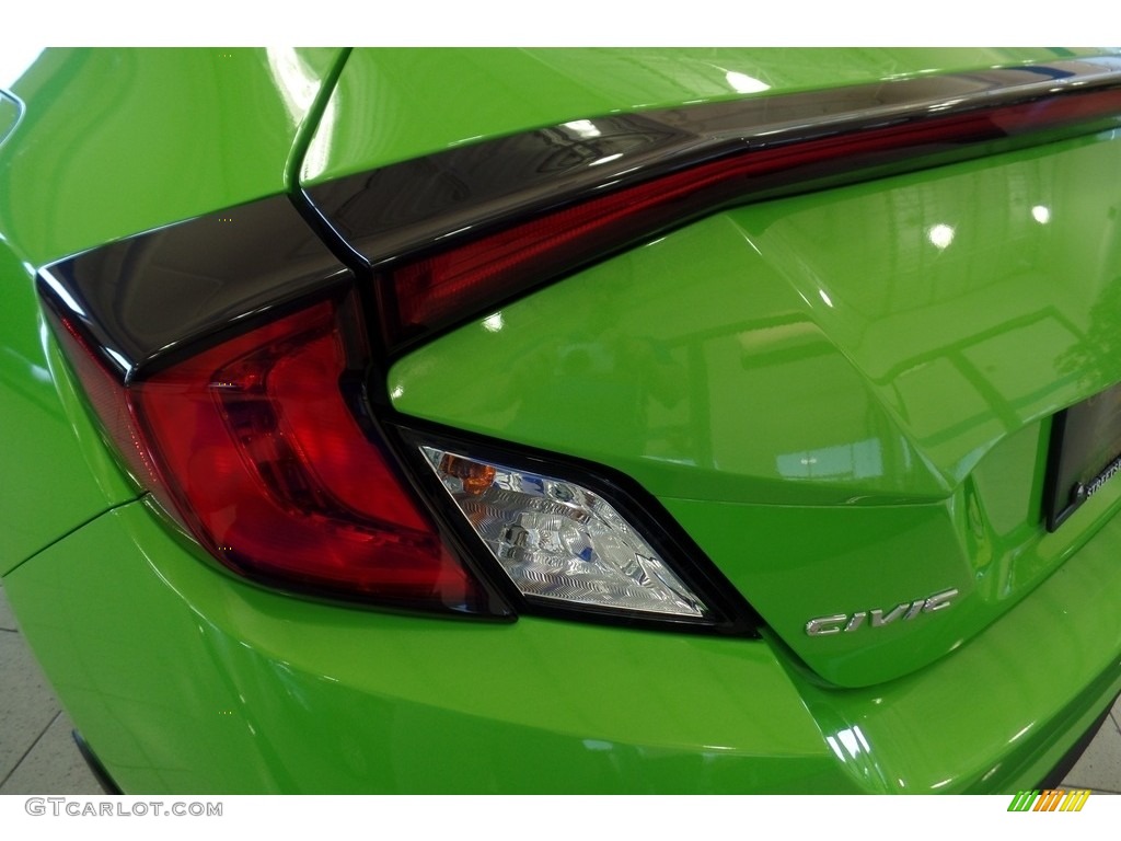2018 Civic EX-T Coupe - Energy Green Pearl / Black/Gray photo #8