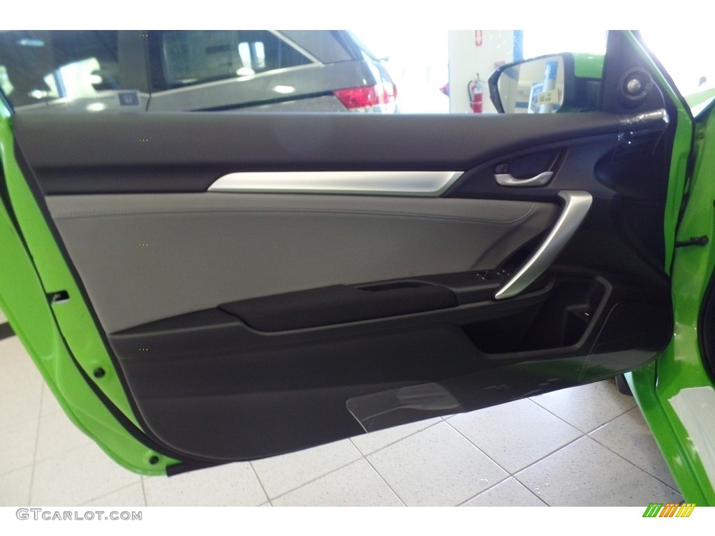 2018 Civic EX-T Coupe - Energy Green Pearl / Black/Gray photo #10
