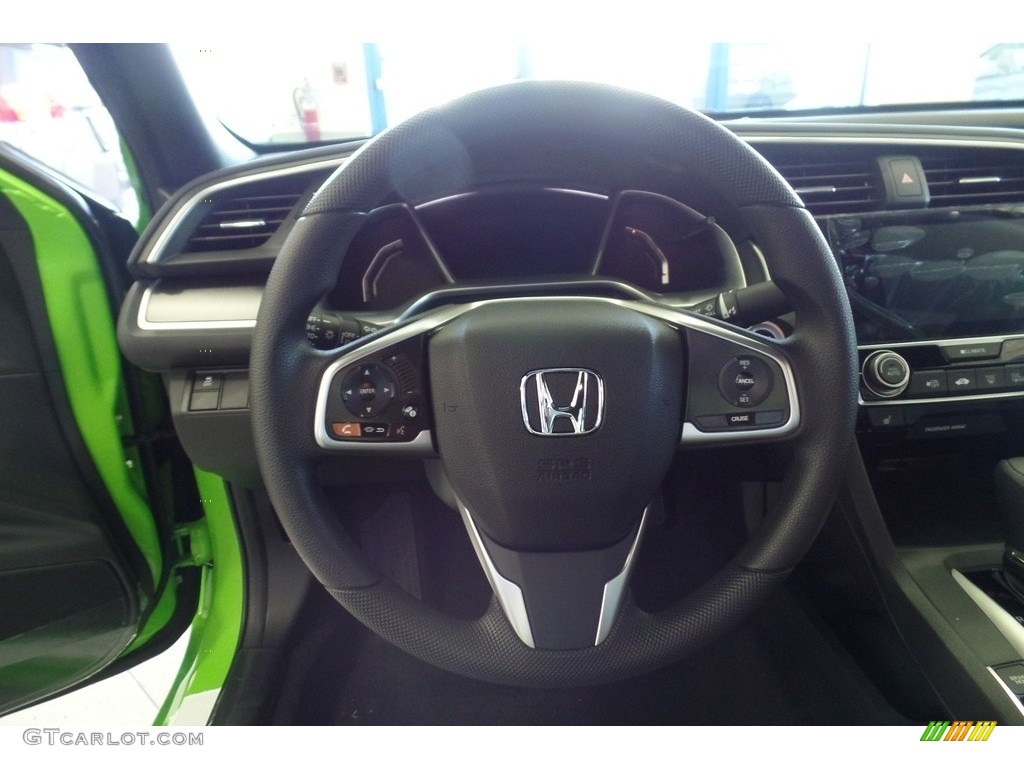 2018 Civic EX-T Coupe - Energy Green Pearl / Black/Gray photo #13