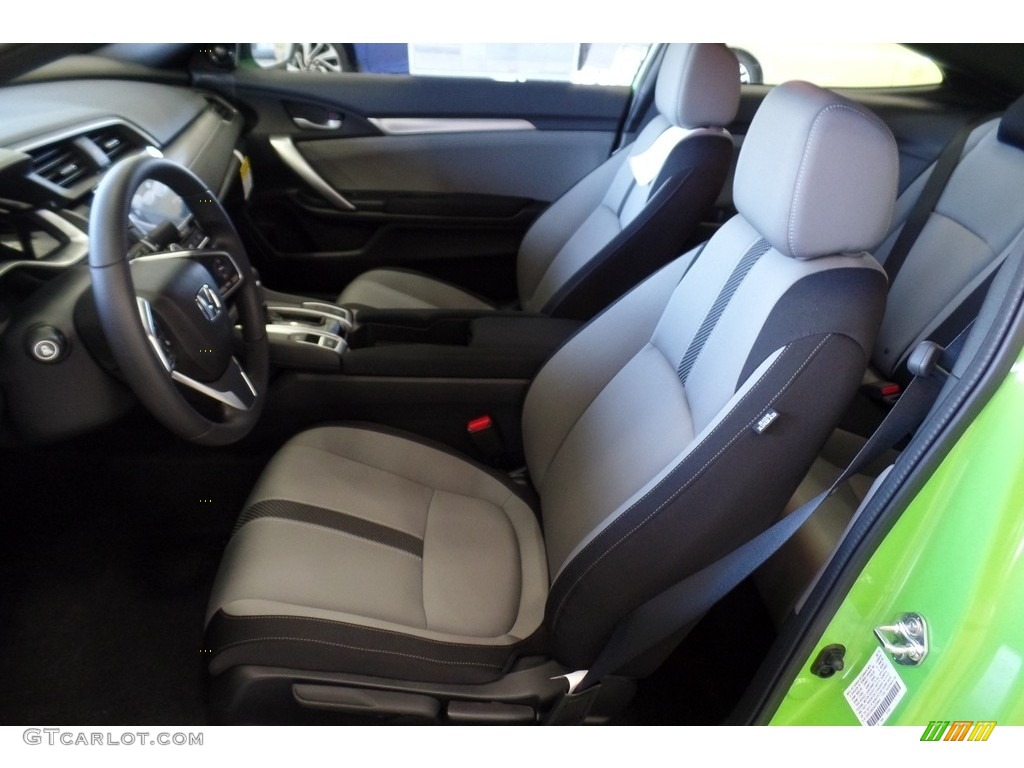 Black/Gray Interior 2018 Honda Civic EX-T Coupe Photo #127545681
