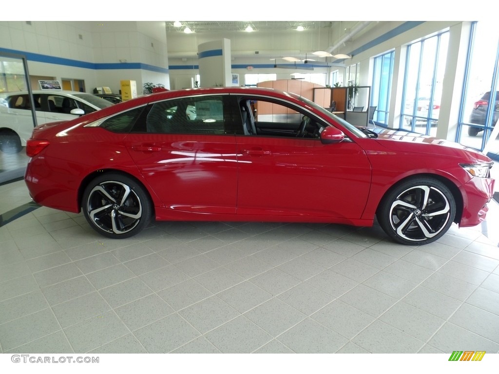 2018 Accord Sport Sedan - San Marino Red / Black photo #4