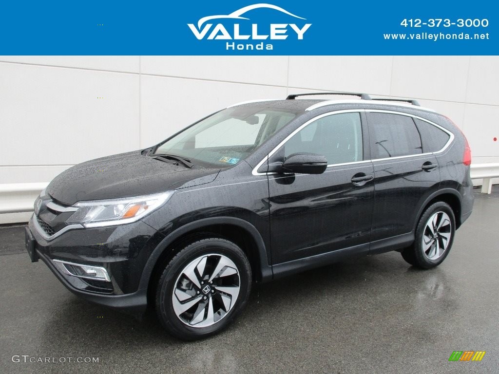 2016 CR-V Touring AWD - Crystal Black Pearl / Black photo #1