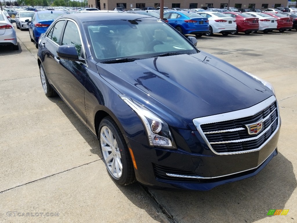 2018 ATS AWD - Dark Adriatic Blue Metallic / Jet Black/Light Platinum photo #1