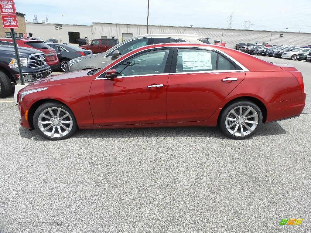 2018 CTS Luxury AWD - Red Obsession Tintcoat / Very Light Cashmere/Jet Black Accents photo #2