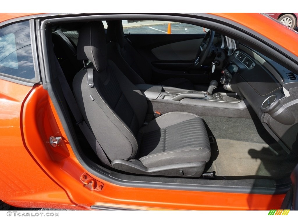 2012 Camaro LS Coupe - Inferno Orange Metallic / Black photo #14