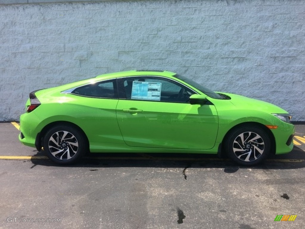 Energy Green Pearl 2018 Honda Civic LX-P Coupe Exterior Photo #127549776