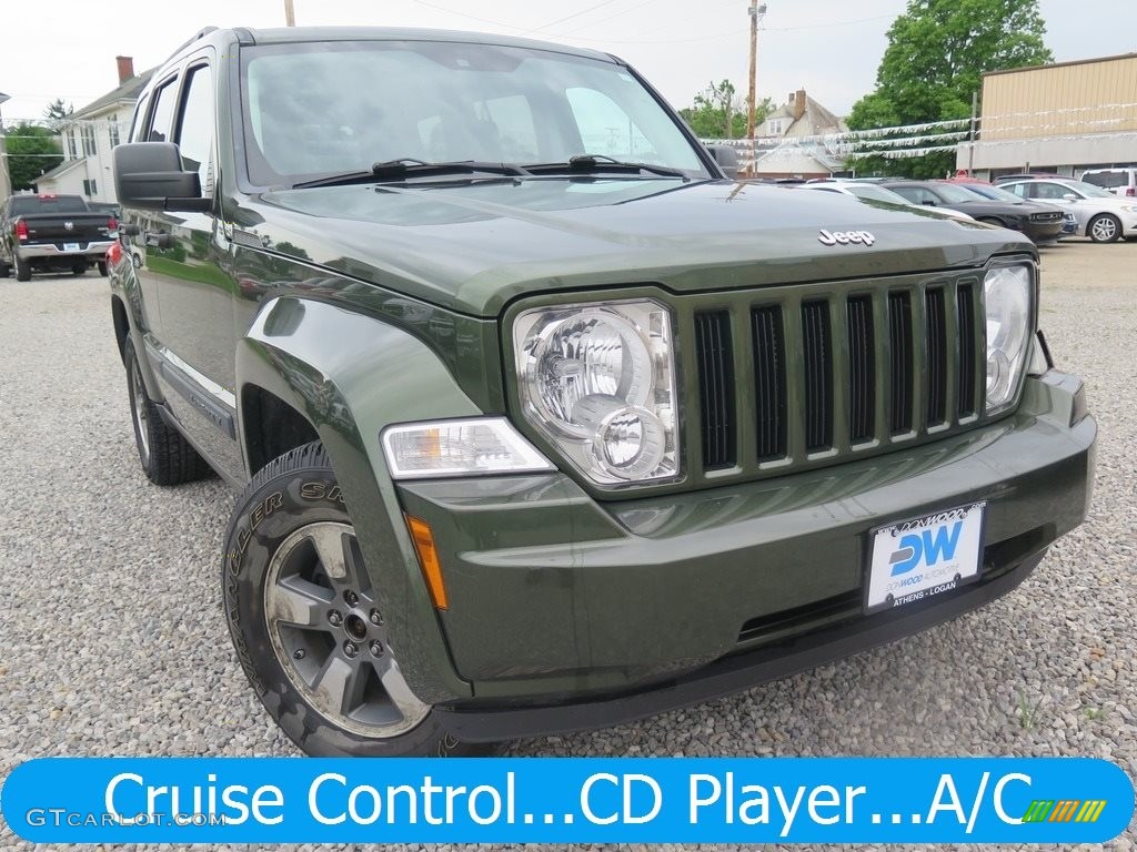 2008 Liberty Sport 4x4 - Jeep Green Metallic / Pastel Slate Gray photo #1