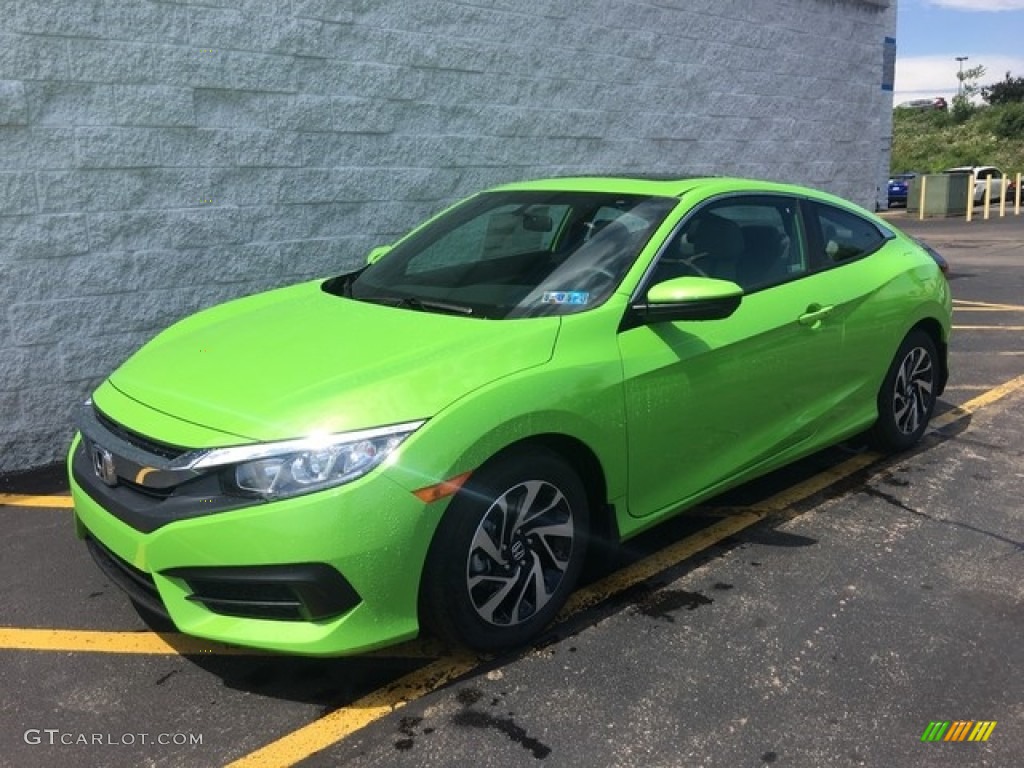 Energy Green Pearl 2018 Honda Civic LX-P Coupe Exterior Photo #127549875