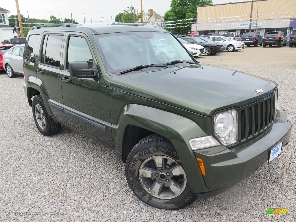 2008 Liberty Sport 4x4 - Jeep Green Metallic / Pastel Slate Gray photo #4