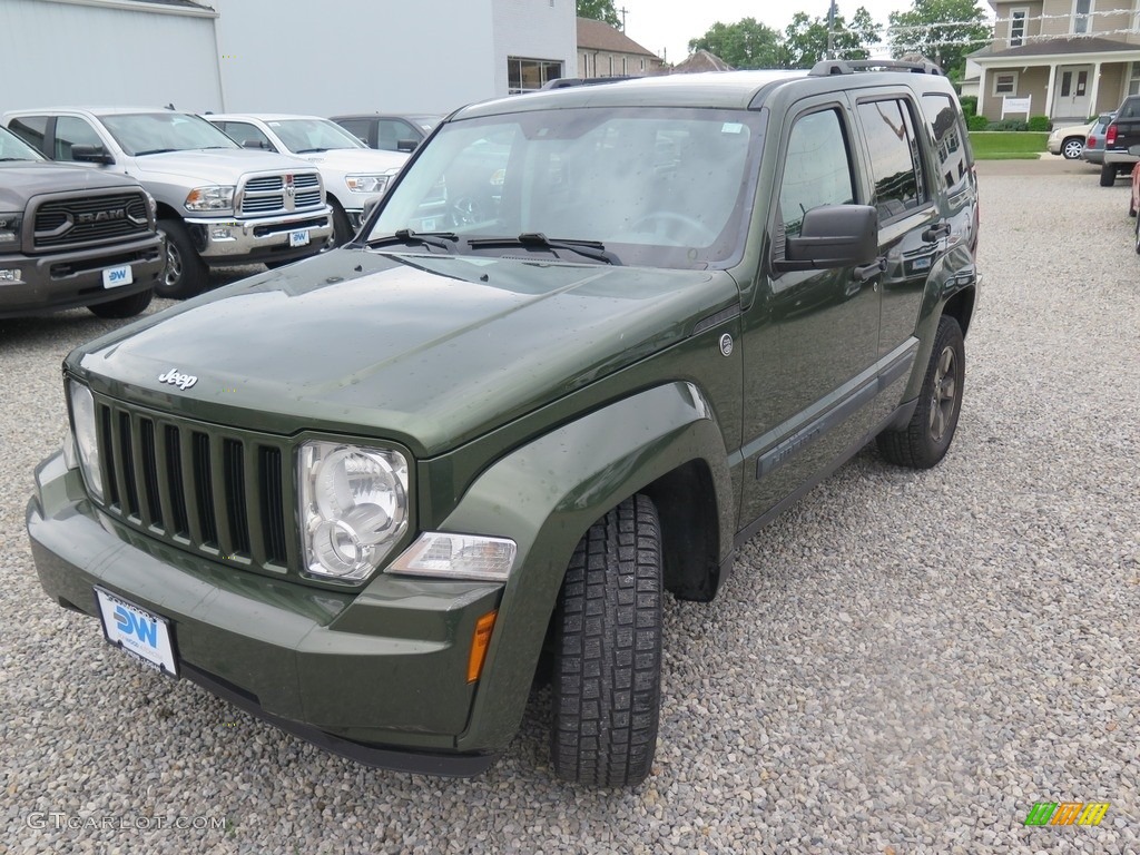 2008 Liberty Sport 4x4 - Jeep Green Metallic / Pastel Slate Gray photo #6