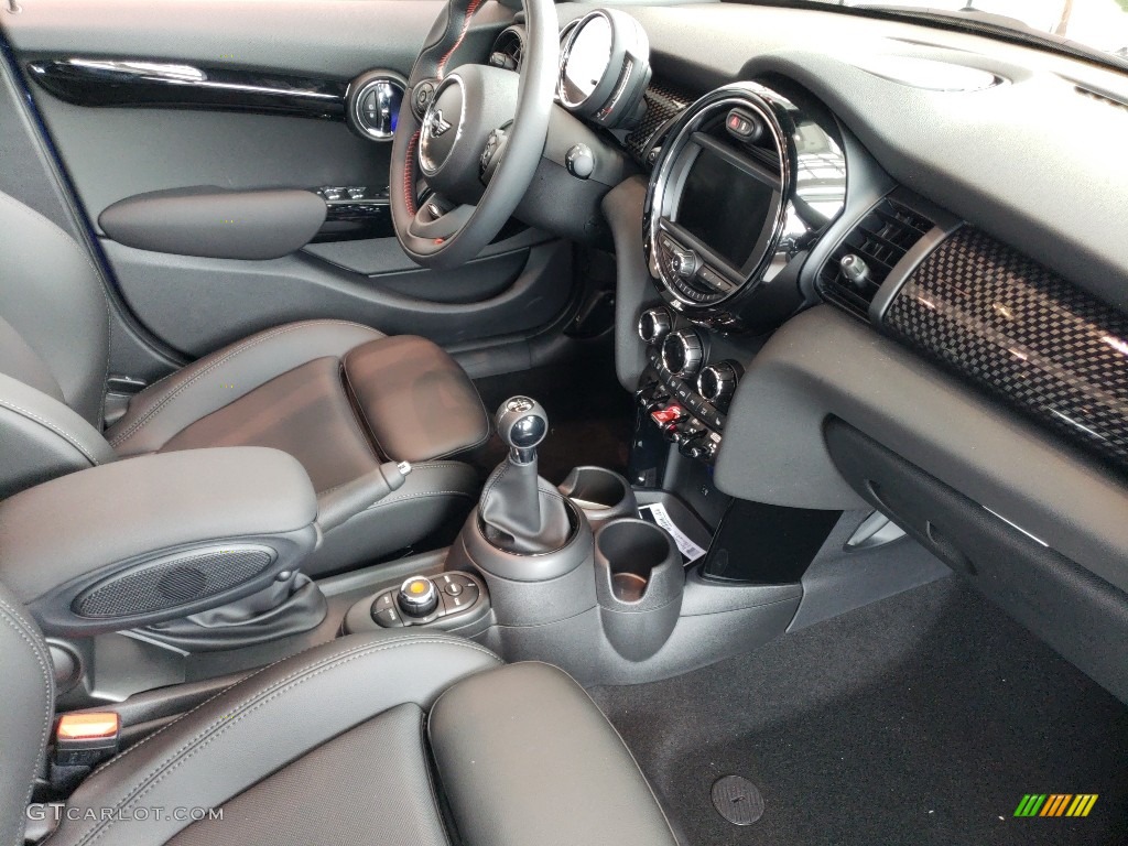 Carbon Black Interior 2019 Mini Hardtop Cooper S 4 Door Photo #127550901