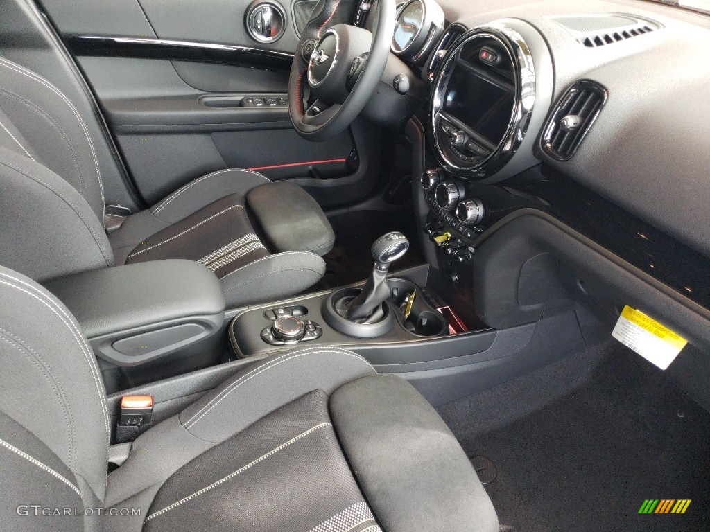 Carbon Black Interior 2019 Mini Countryman Cooper S E All4 Hybrid Photo #127551180