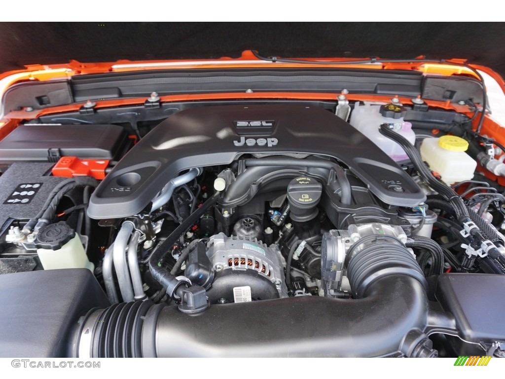 2018 Jeep Wrangler Unlimited Sport 4x4 3.6 Liter DOHC 24-Valve VVT V6 Engine Photo #127551195