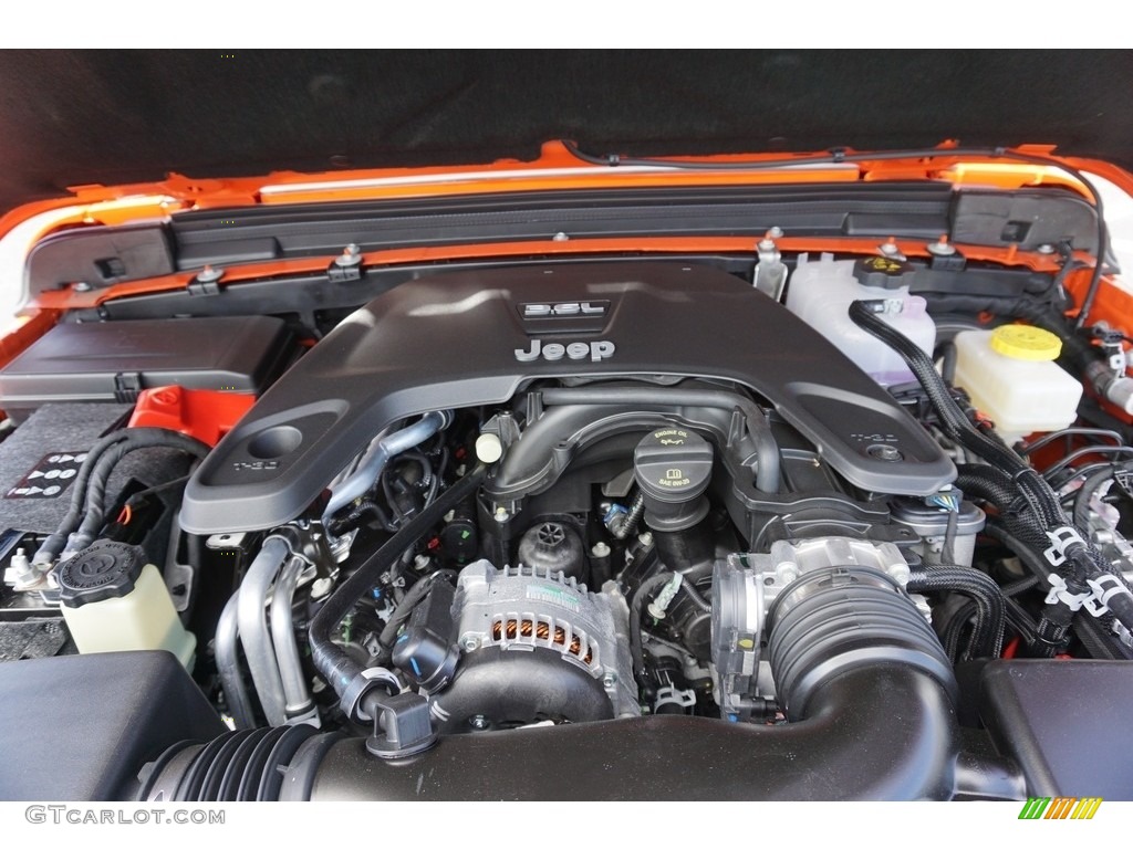 2018 Jeep Wrangler Unlimited Sport 4x4 3.6 Liter DOHC 24-Valve VVT V6 Engine Photo #127551534