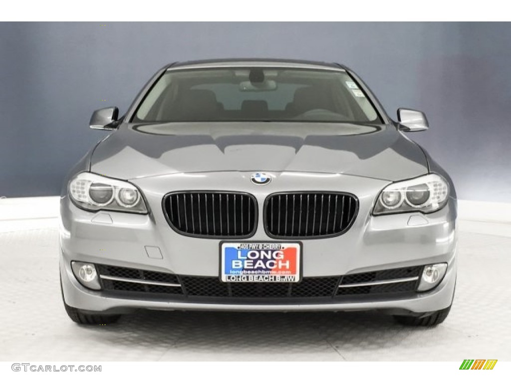 2012 5 Series 528i Sedan - Space Gray Metallic / Everest Gray photo #2
