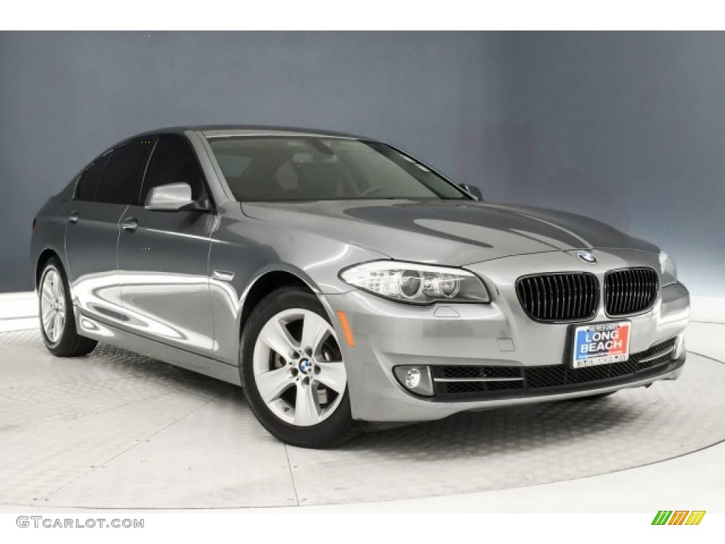 2012 5 Series 528i Sedan - Space Gray Metallic / Everest Gray photo #12