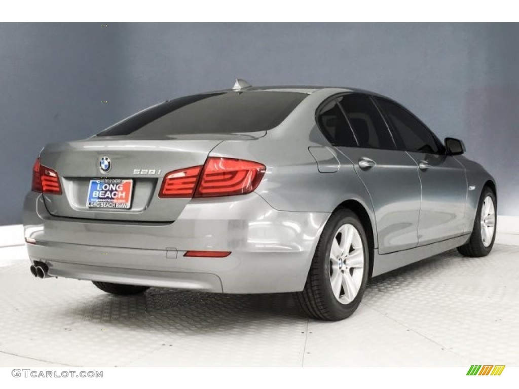 2012 5 Series 528i Sedan - Space Gray Metallic / Everest Gray photo #16