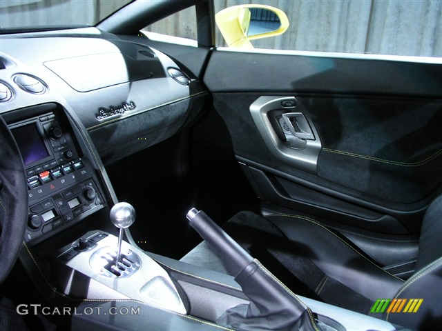 Black Leather & Alcantara Interior and Yellow Stitching with Branding Package 2006 Lamborghini Gallardo Coupe Parts