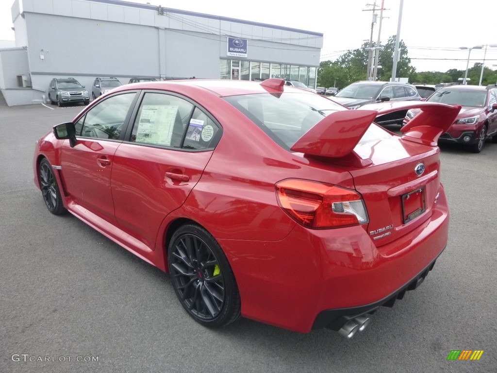 2018 WRX STI - Pure Red / Carbon Black photo #6