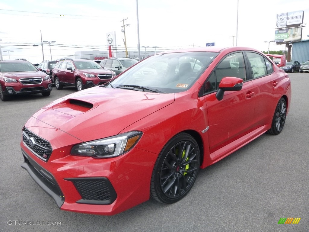Pure Red 2018 Subaru WRX STI Exterior Photo #127554429