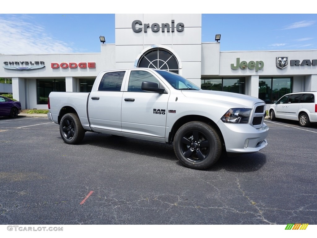 2018 1500 Express Crew Cab - Bright Silver Metallic / Black/Diesel Gray photo #1