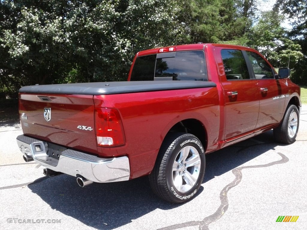 2011 Ram 1500 Big Horn Crew Cab 4x4 - Deep Cherry Red Crystal Pearl / Dark Slate Gray/Medium Graystone photo #6