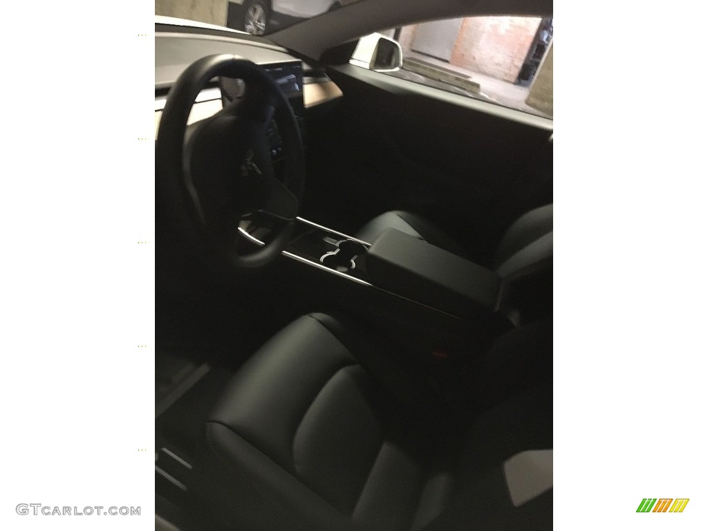 2018 Model 3 Long Range - Pearl White Multi-Coat / Black photo #2