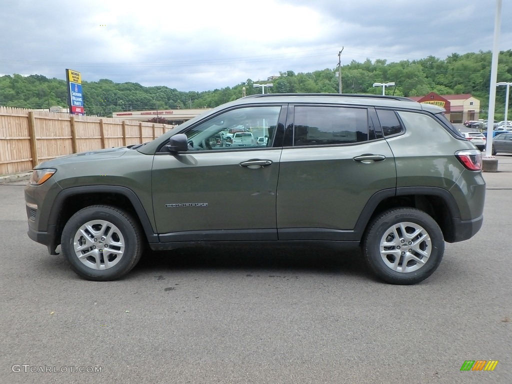 2018 Compass Sport 4x4 - Olive Green Pearl / Black photo #2