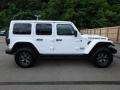 2018 Bright White Jeep Wrangler Unlimited Rubicon 4x4  photo #6