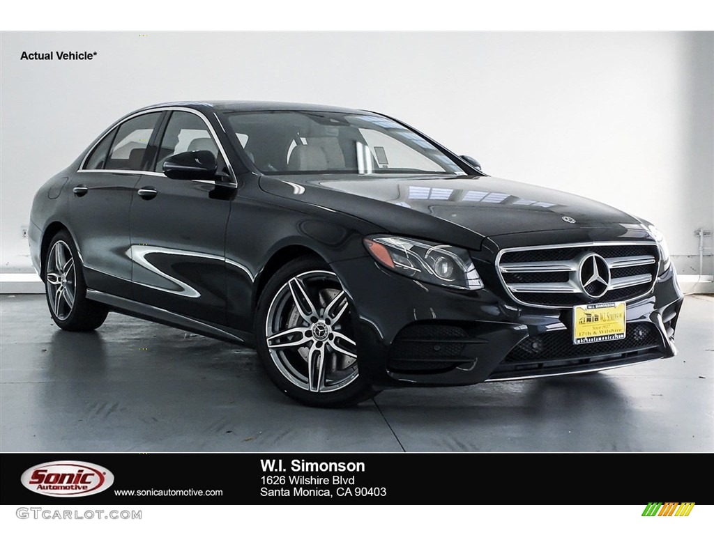 2018 E 300 Sedan - Black / Macchiato Beige/Black photo #1