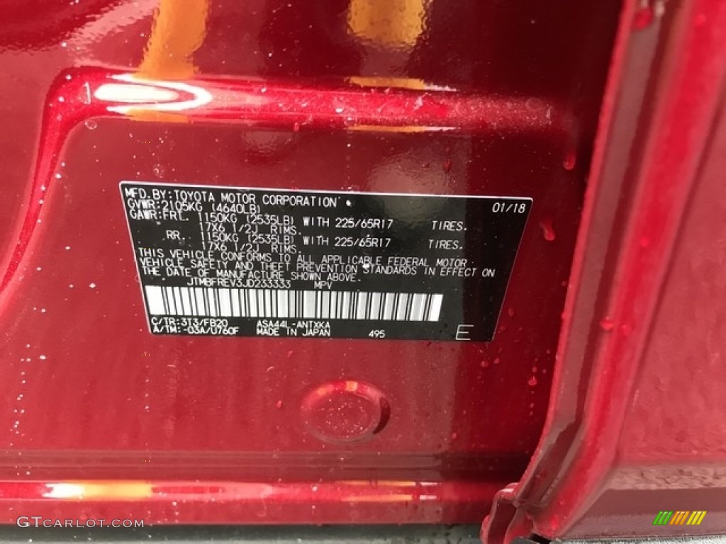 2018 RAV4 LE - Ruby Flare Pearl / Black photo #18
