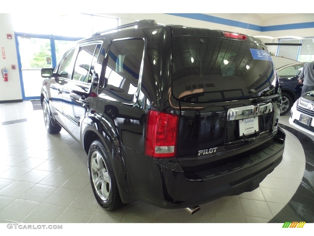 2015 Pilot EX 4WD - Crystal Black Pearl / Gray photo #2