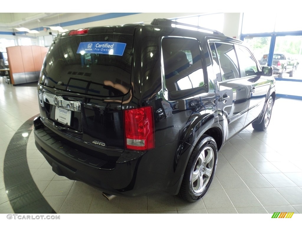 2015 Pilot EX 4WD - Crystal Black Pearl / Gray photo #3