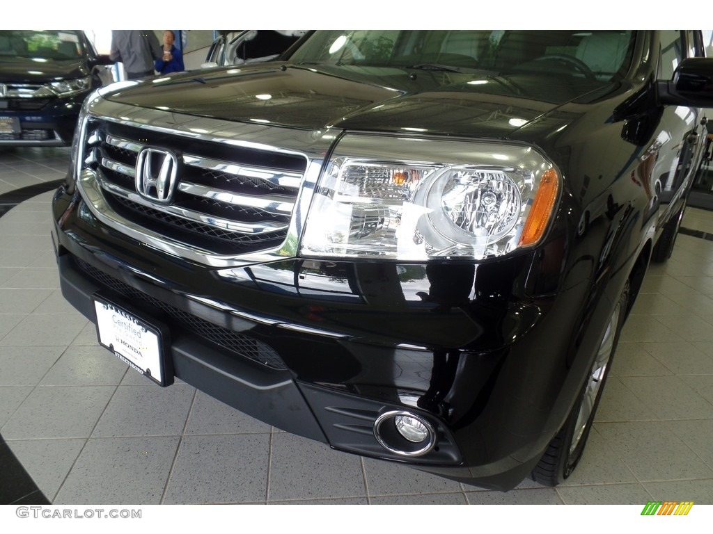 2015 Pilot EX 4WD - Crystal Black Pearl / Gray photo #5