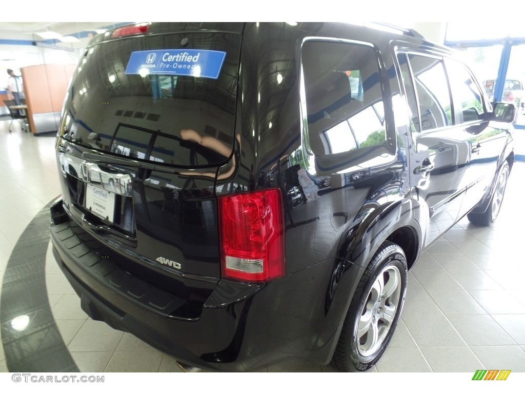 2015 Pilot EX 4WD - Crystal Black Pearl / Gray photo #8